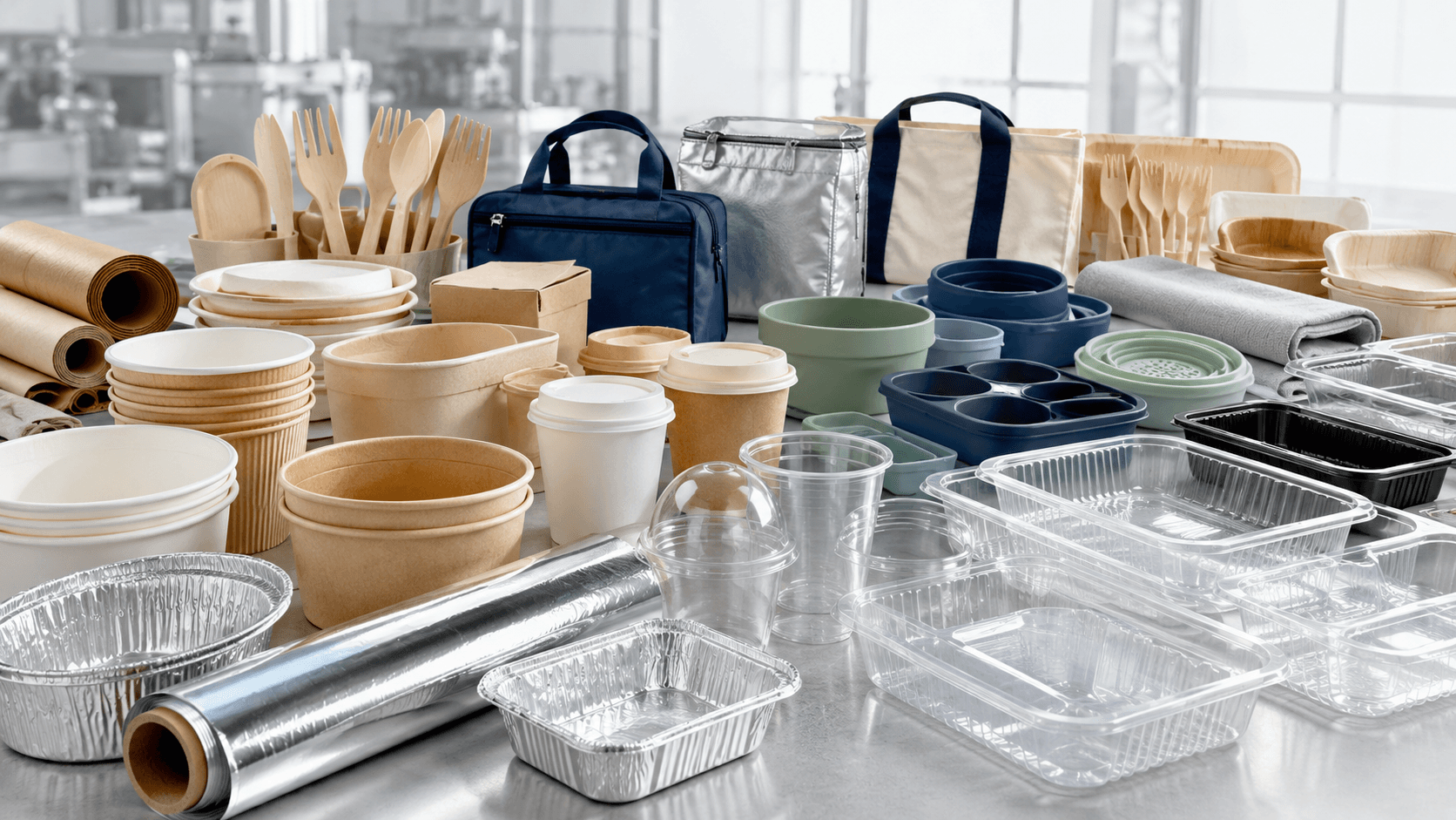 紙・アルミ・プラスチック・シリコーン・保冷バッグ・木製品などの対応製品