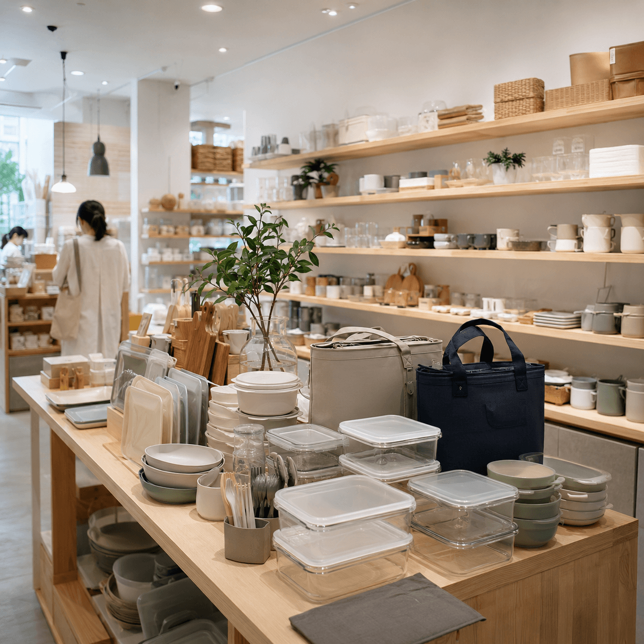 生活雑貨・専門店の商品棚