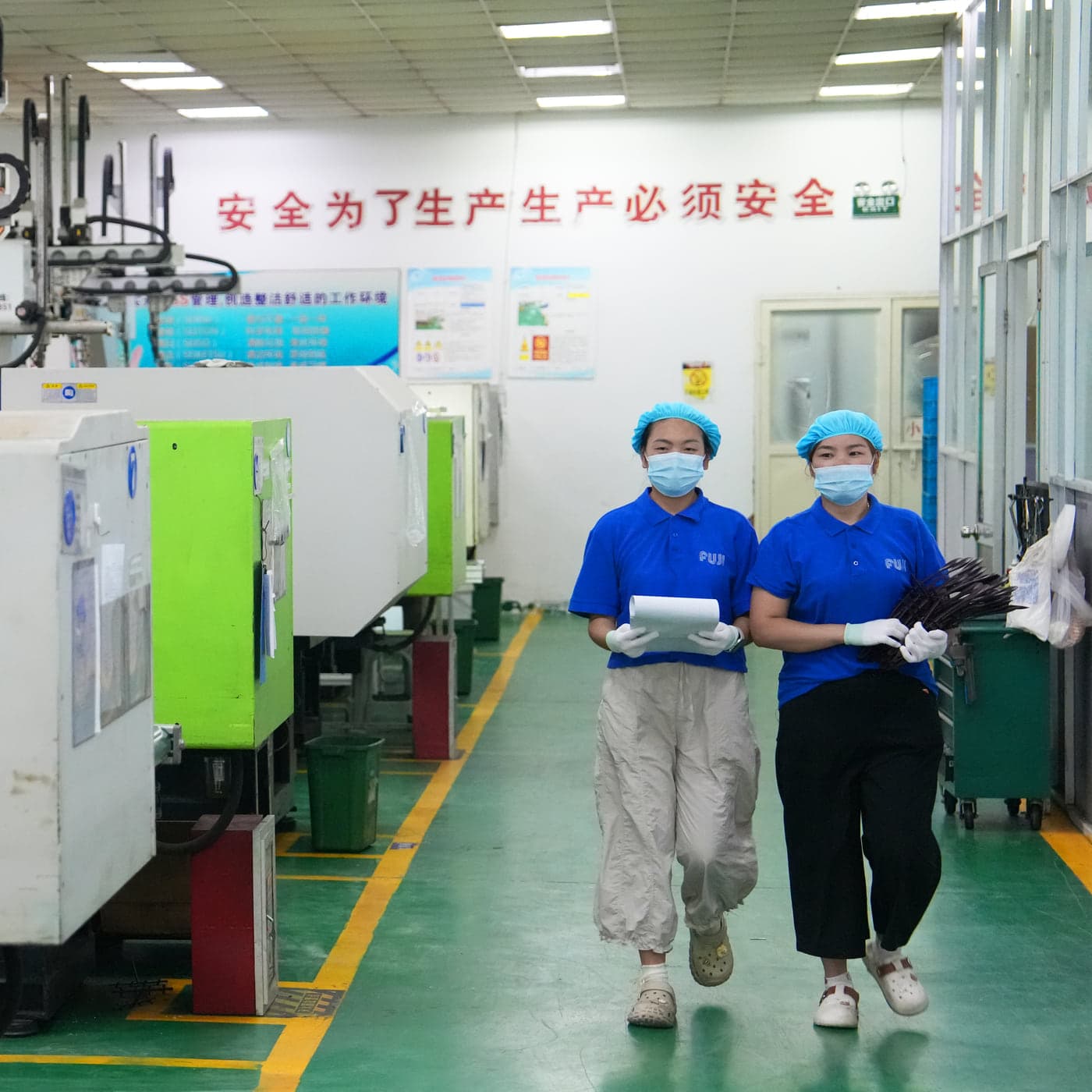 協力工場で稼働する製造設備