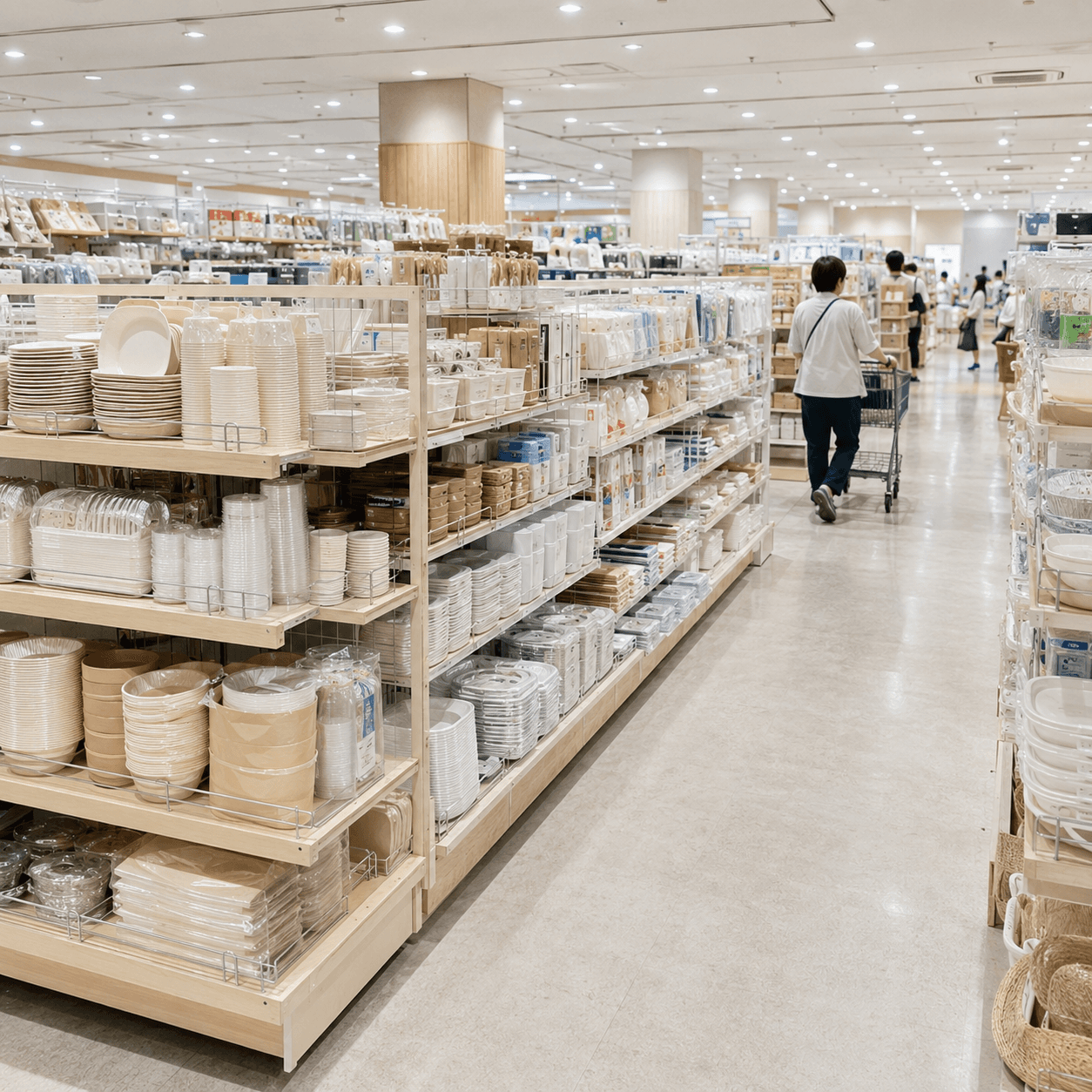 スーパー・量販店の生活用品売場